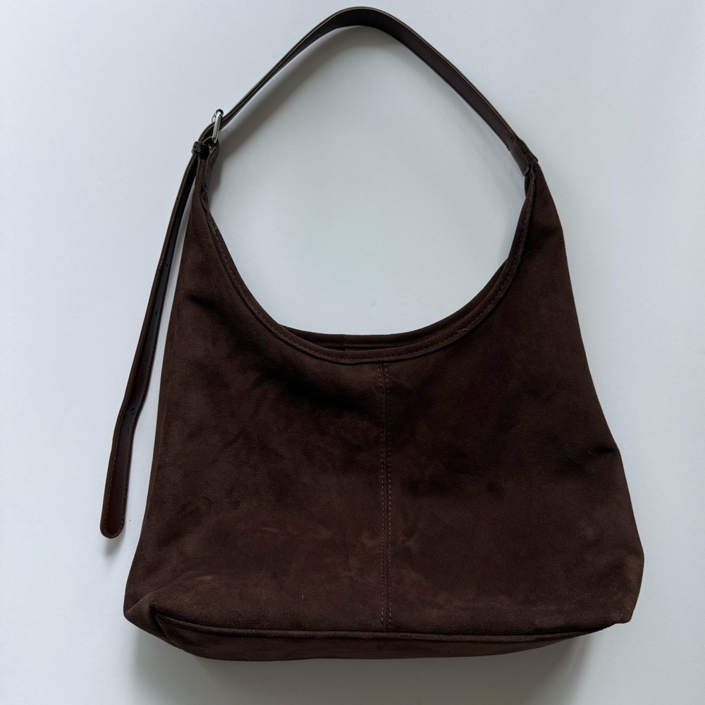 Chocolate Brown Slouch Hobo Bag
